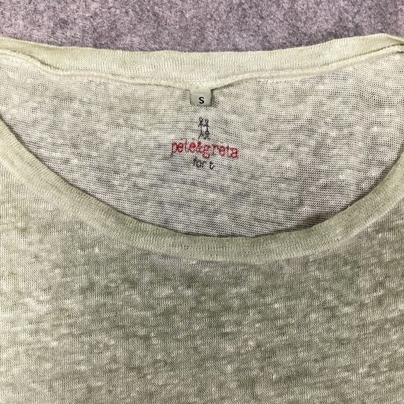 Johnny Was Small Paul & Greta Asymmetrical Hem 100% Linen Tunic Flowy Boho Chic - Picture 5 of 11